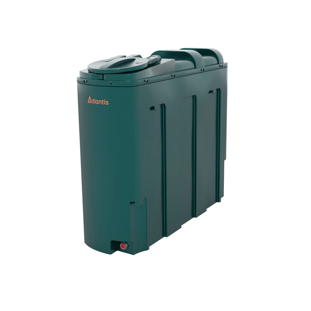 Atlantis 1000 Litre Super Slim Plastic Bunded Oil Tank
