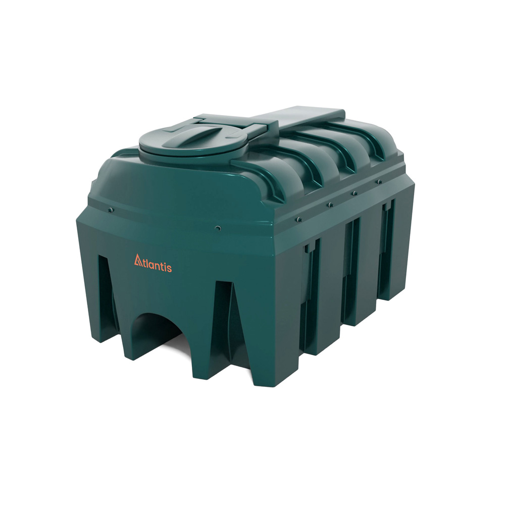 Atlantis 1300 Litre Horizontal Plastic Bunded Oil Tank