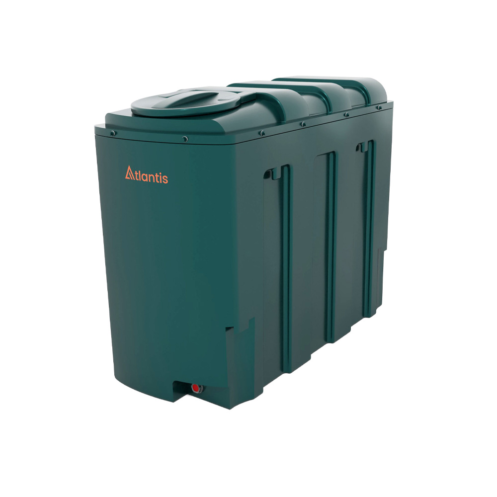 Atlantis 1750 Litre Slimline Plastic Bunded Oil Tank