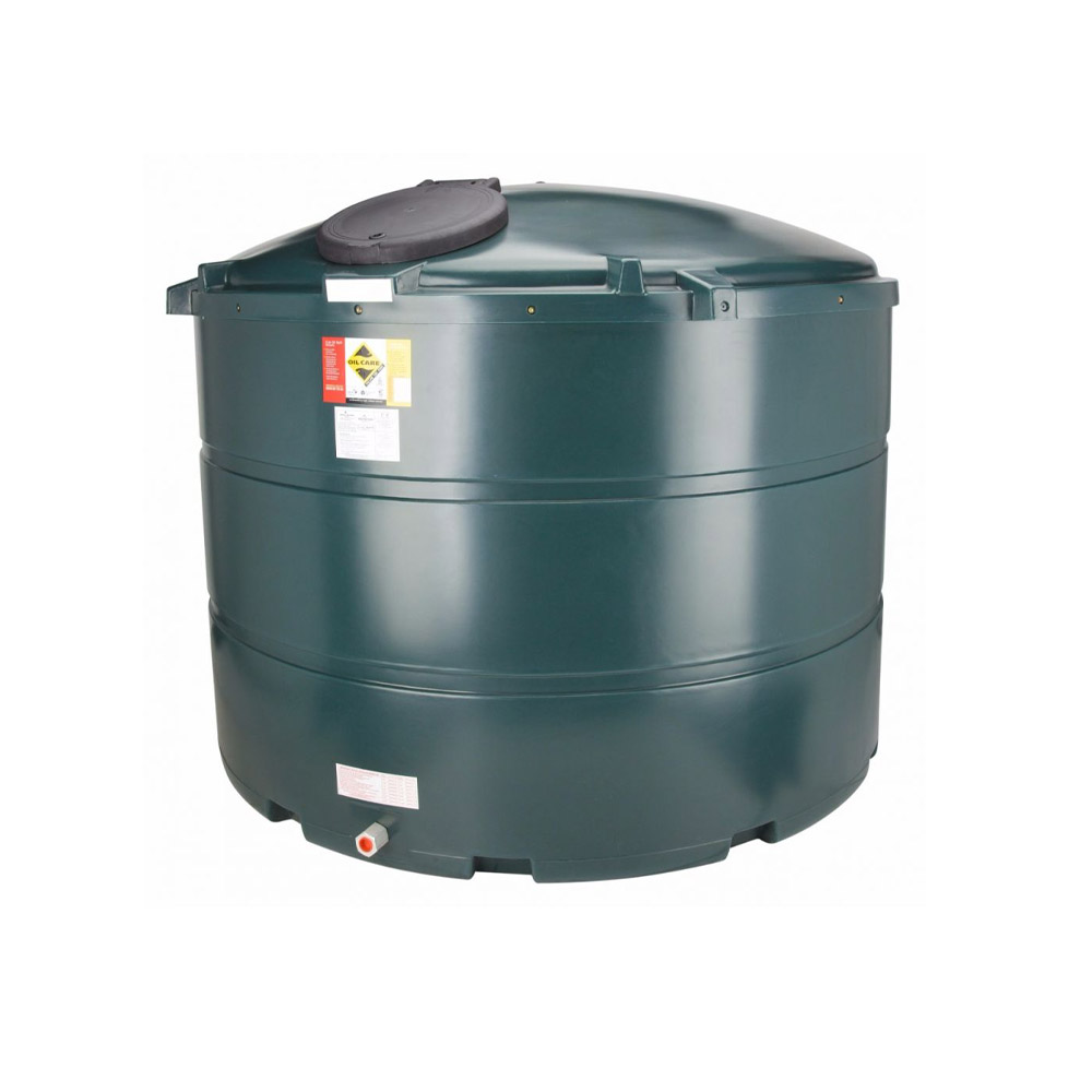 Atlantis 3500 Litre Vertical Plastic Bunded Oil Tank
