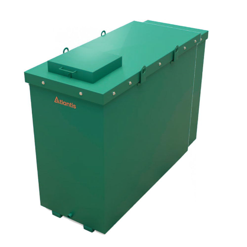 Atlantis 900 30 Minute Fire Protected Bunded Metal Oil Tank