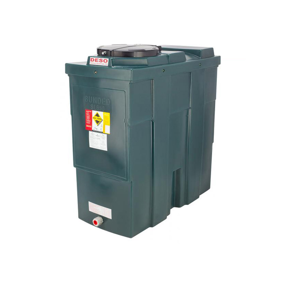 Atlas 650 Litre Slimline Bunded Oil Tank
