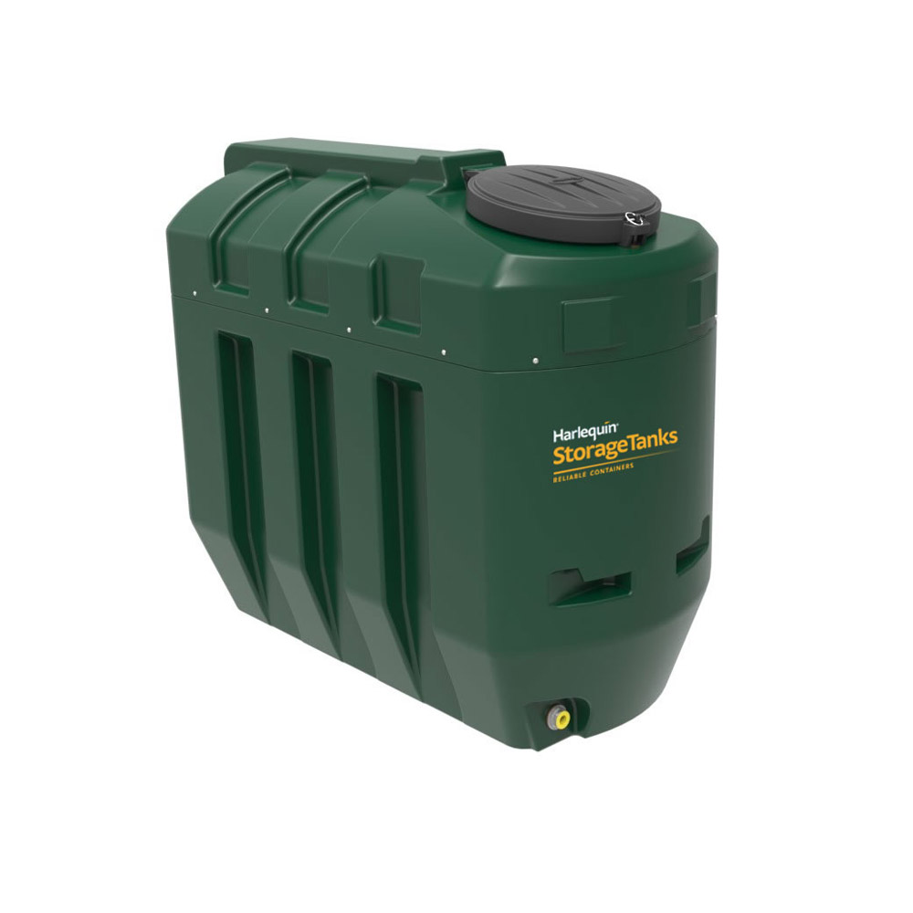 Harlequin 1100 Litre Slimline Plastic Bunded Oil Tank