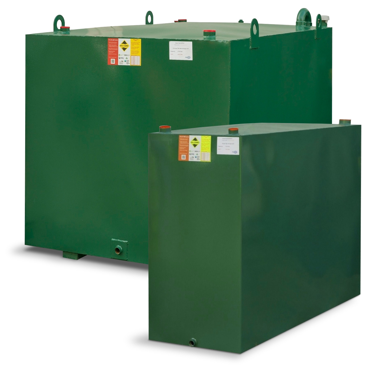 Metal single skin oil tanks