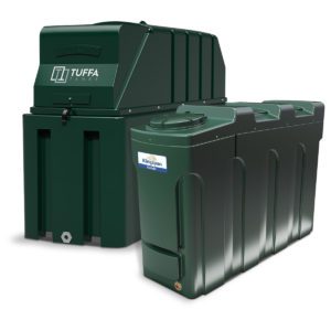 Plastic bunded oil tank