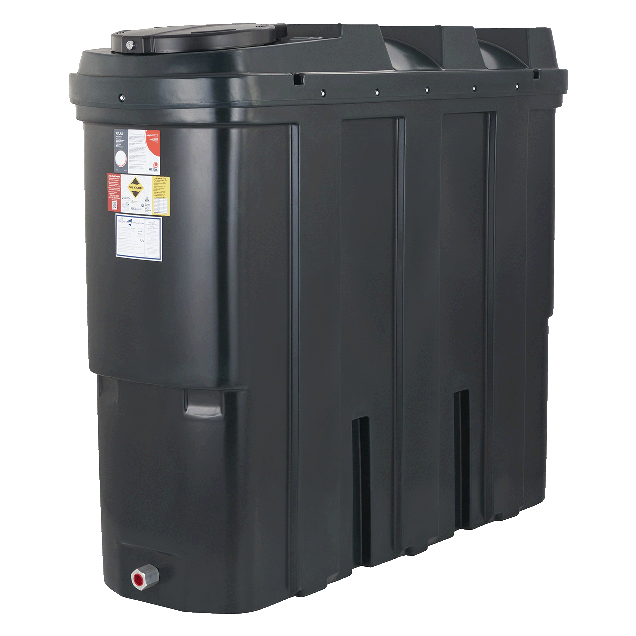 Atlas 1235 Litre Slimline Bunded Oil Tank
