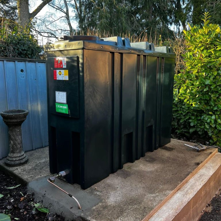 Slim oil domestic tank