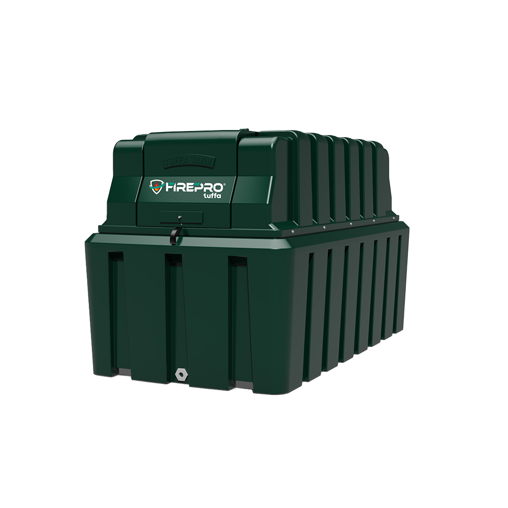 Tuffa 2440 Litre Bottom Outlet 30 Minute Bunded Fire Protected Oil Tank